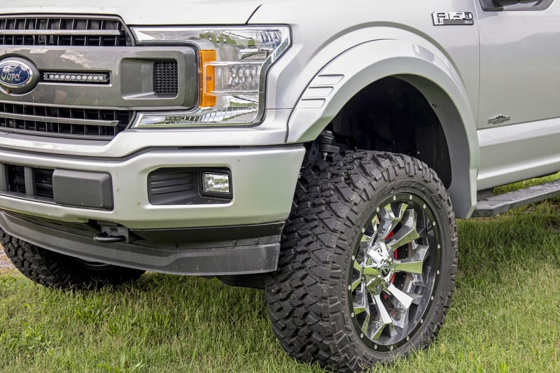 Rough Country - Fender Flares - SF1 - D1 Stone Gray - Ford F-150 2WD/4WD (2018-2020) - F-F318201-D1