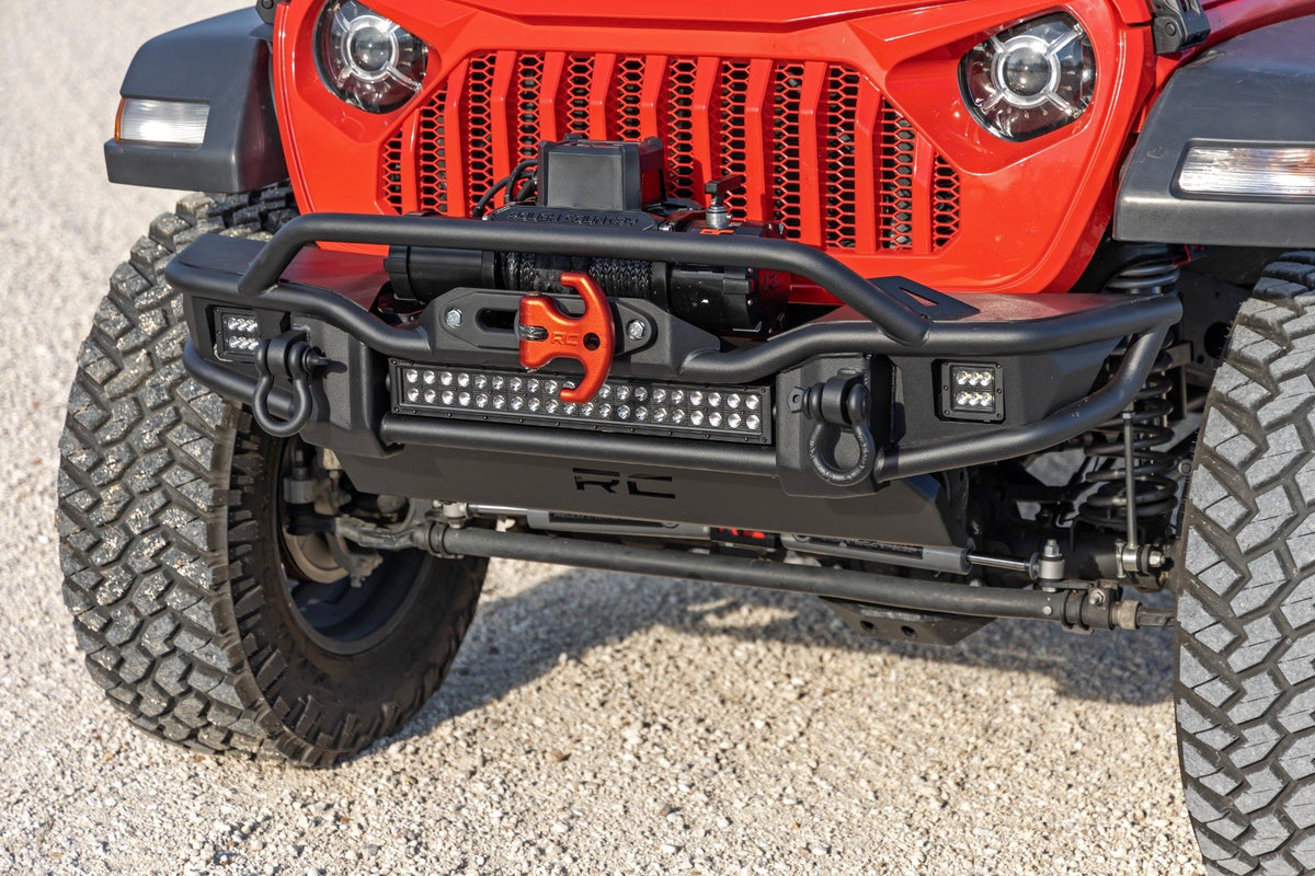 Front Winch Bumper | Tubular | Skid Plate | Jeep Gladiator JT/Wrangler JK &amp; JL/Wrangler Unlimited 