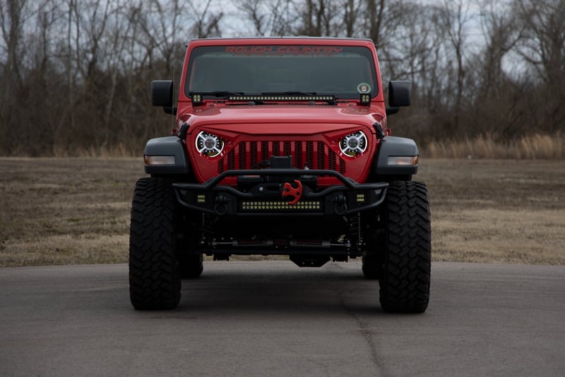 Rough Country - 9 Inch DRL Halo LED Headlights - DOT Approved - Jeep Gladiator JT/Wrangler JL (18-25) - RCH5300 for 2018-2023