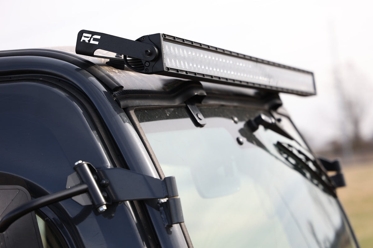 Rough Country - LED Black Dual Row DRL Light Bar Kit - 50 Inch - Kubota RTV-X1120 - 98005 for 2014-2022 Kubota Rtv X900 Gener