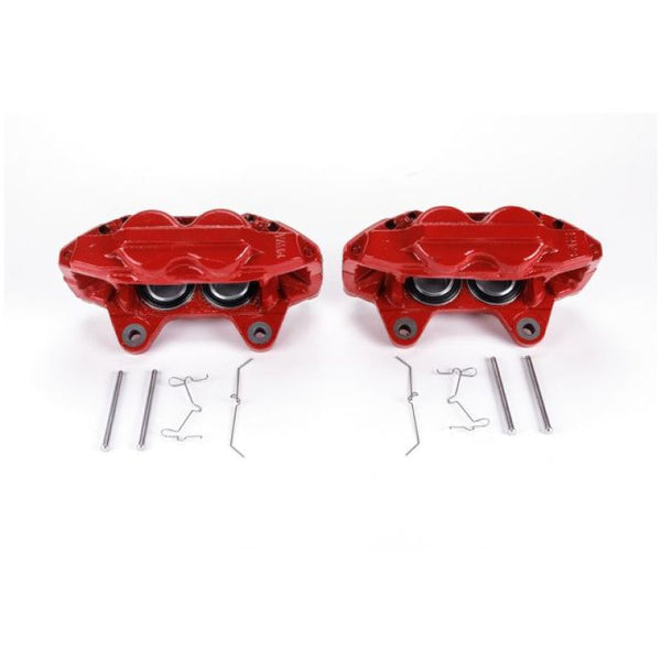 Power Stop 10-15 Lexus GX460 Front Red Calipers w/o Brackets - Pair - S6278 for 2010-2015 Lexus GX - front view