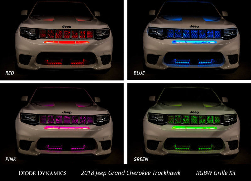 Diode Dynamics RGBW Grille Strip Kit 4pc Multicolor - DD0445