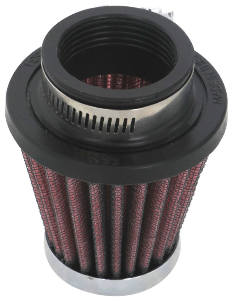 K&amp;N Universal Round Tapered Chrome Filter 1.563in Flange ID x 3in Base OD x 2in Top OD x 3in H - RC-2310