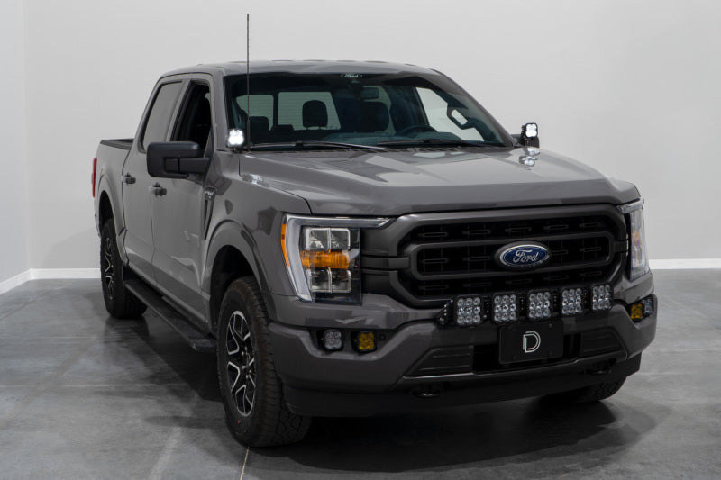 Diode Dynamics 21-22 Ford F-150 SS3 Stage Series Backlit Ditch Light Kit Sport - White Combo - DD7369