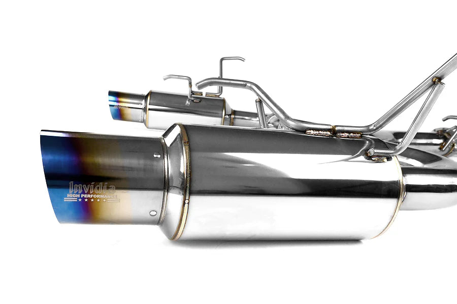 Invidia 08+ Subaru WRX/STI 4dr N1 Twin Outlet Single Layer Tip Titanium Cat-Back Exhaust