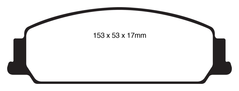 EBC 08-10 Pontiac G8 3.6 Yellowstuff Front Brake Pads - DP41833R