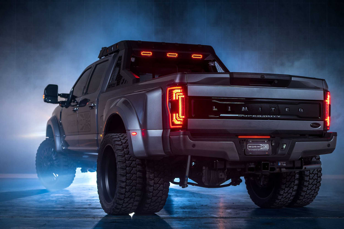 Morimoto - XB LED Tail Lights: Ford Super Duty (17-22) (Pair / Smoked) - LF350