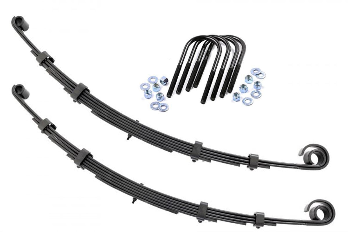 Rough Country - Front Leaf Springs - 2.5" Lift - Pair - Jeep CJ5/CJ7 5 4WD (1976-1983) - 8007Kit