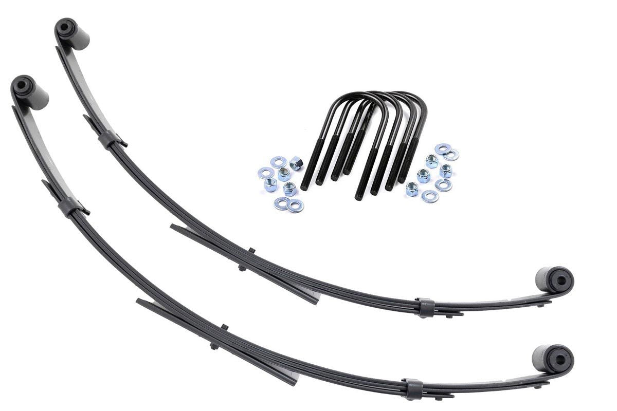 Rough Country - Front Leaf Springs - 2.5" Lift - Pair - Jeep Wrangler YJ 4WD (1987-1995) - 8009Kit