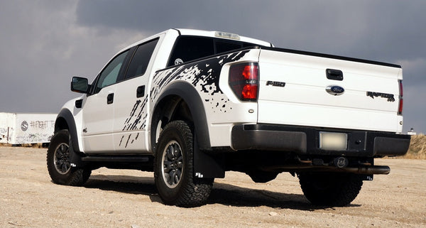 RokBlokz - Ford F-150 RAPTOR 2010-2014 Mud Flaps for 2009-2014 Ford F 150 - front view