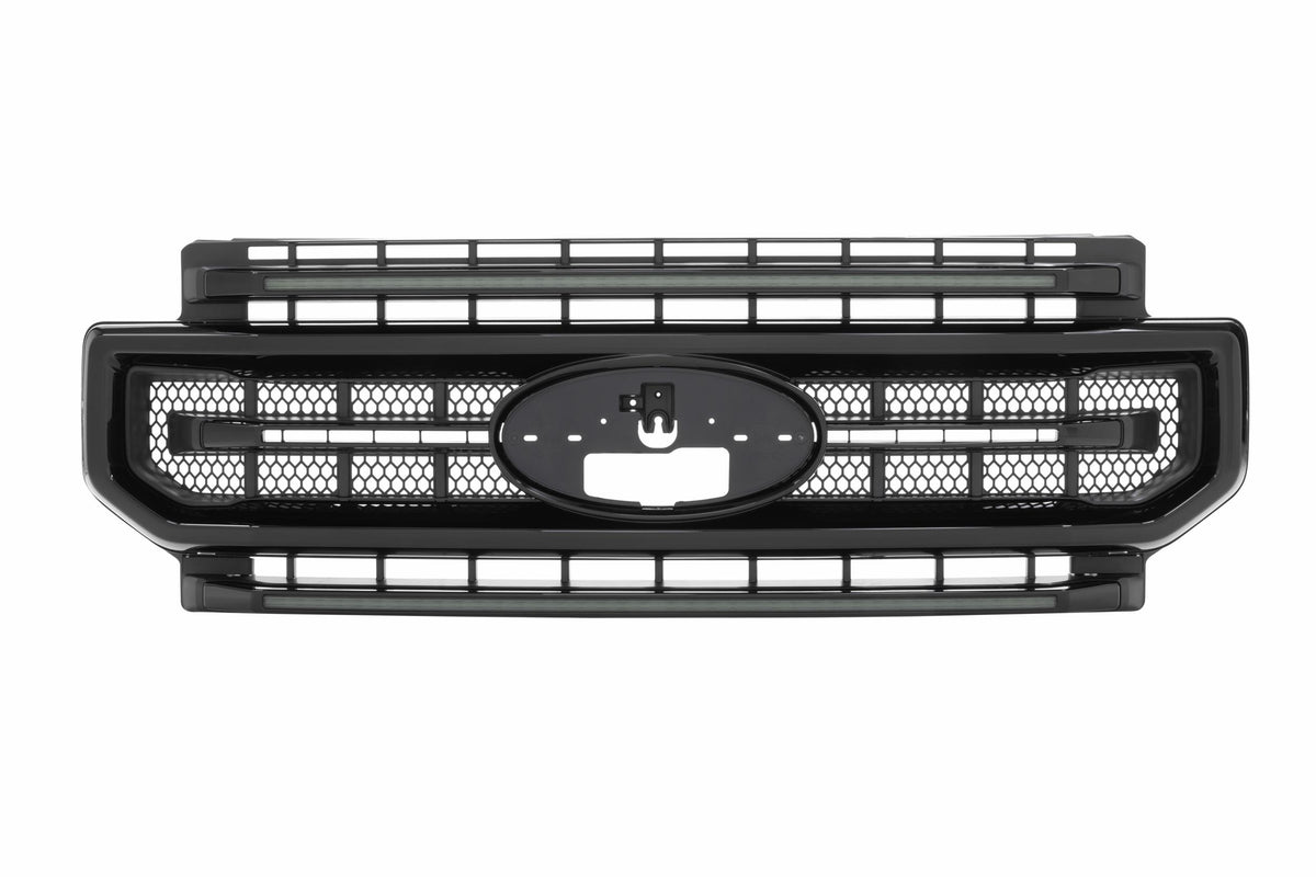 Morimoto - XBG LED Grille: Ford Super Duty (20-22) (Gloss Black / White DRL) - XBG10