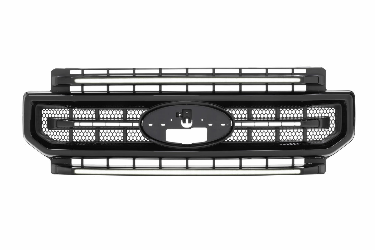 Morimoto - XBG LED Grille: Ford Super Duty (20-22) (Gloss Black / White DRL) - XBG10