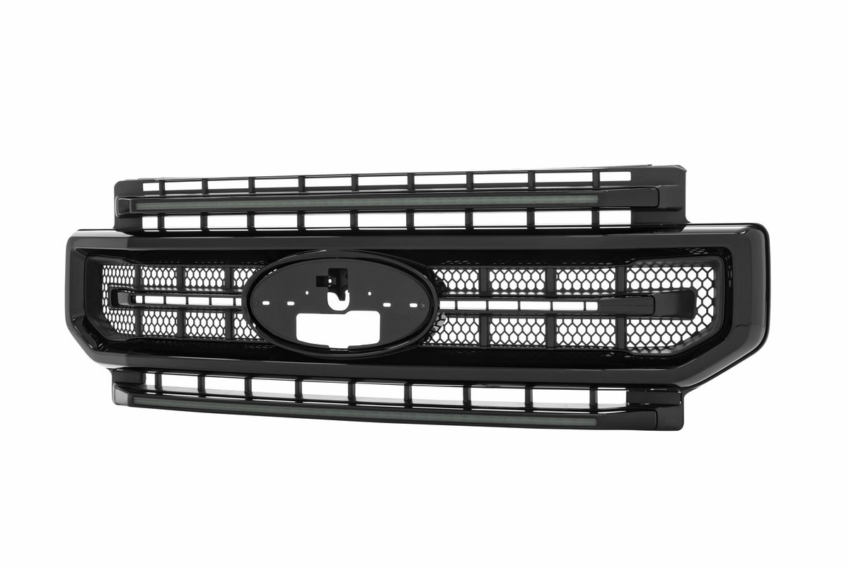 Morimoto - XBG LED Grille: Ford Super Duty (20-22) (Gloss Black / White DRL) - XBG10