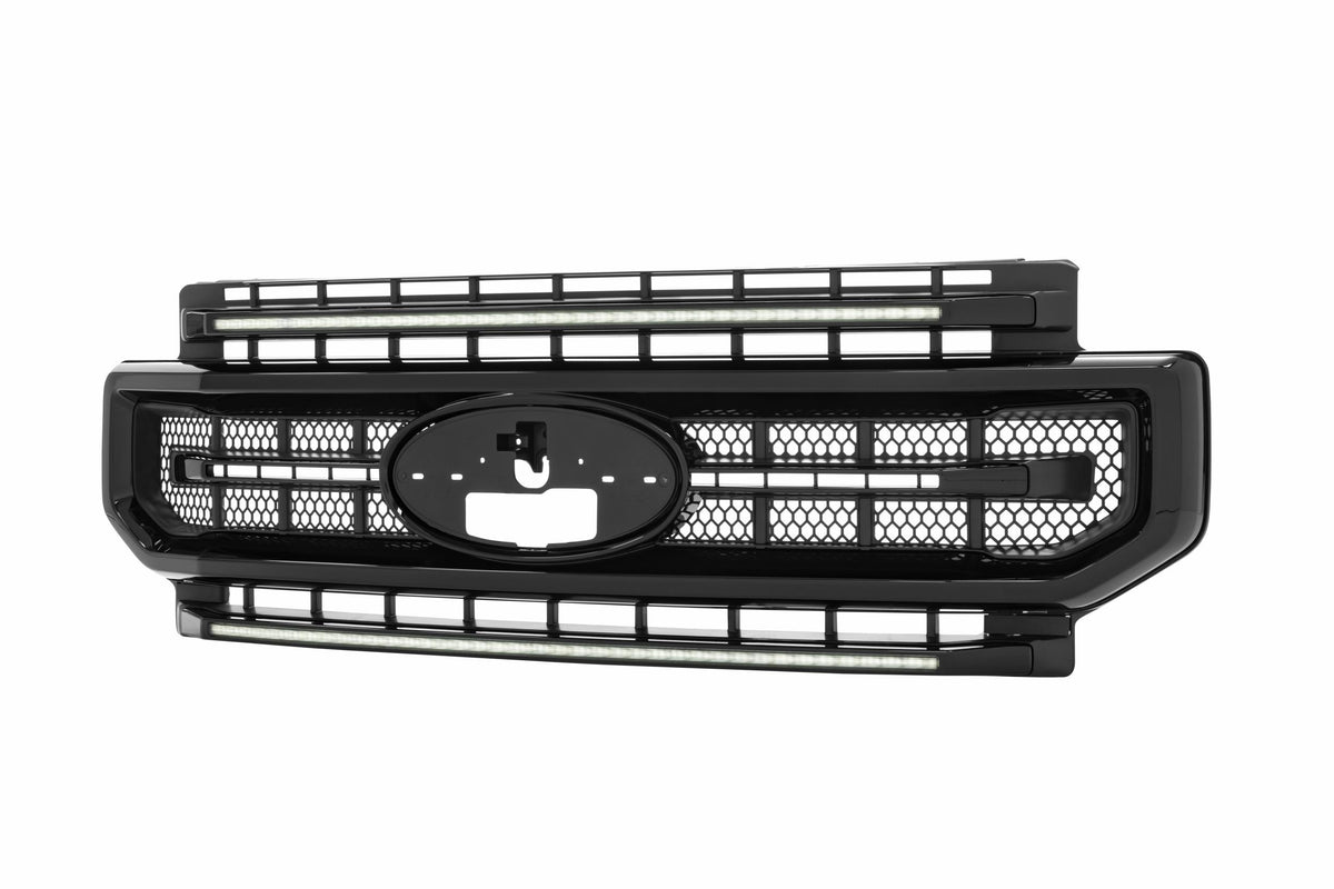 Morimoto - XBG LED Grille: Ford Super Duty (20-22) (Gloss Black / White DRL) - XBG10