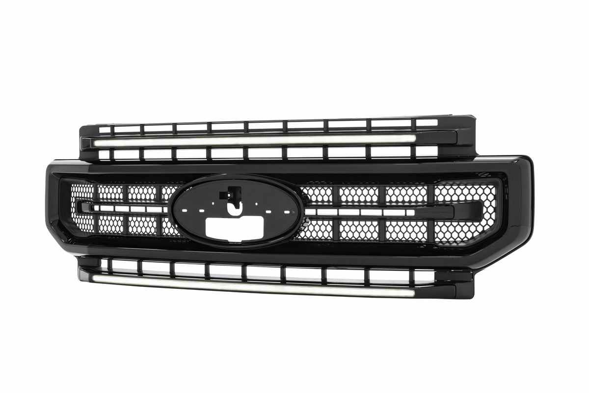 Morimoto - XBG LED Grille: Ford Super Duty (20-22) (Gloss Black / White DRL) - XBG10
