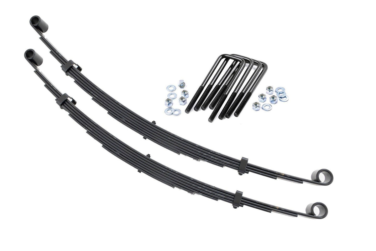 Rough Country - Front Leaf Springs - 4" Lift - Pair - Ford F-250 4WD (1977-1979) - 8013Kit