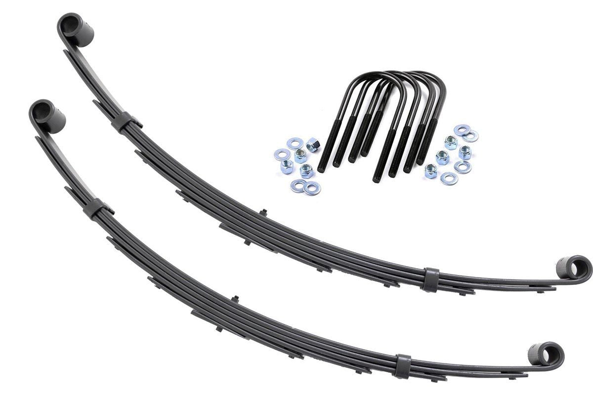 Rough Country - Front Leaf Springs - 6" Lift - Pair - Chevy/GMC C10/K10 Truck & SUV/K5 Blazer (73-91) - 8015Kit