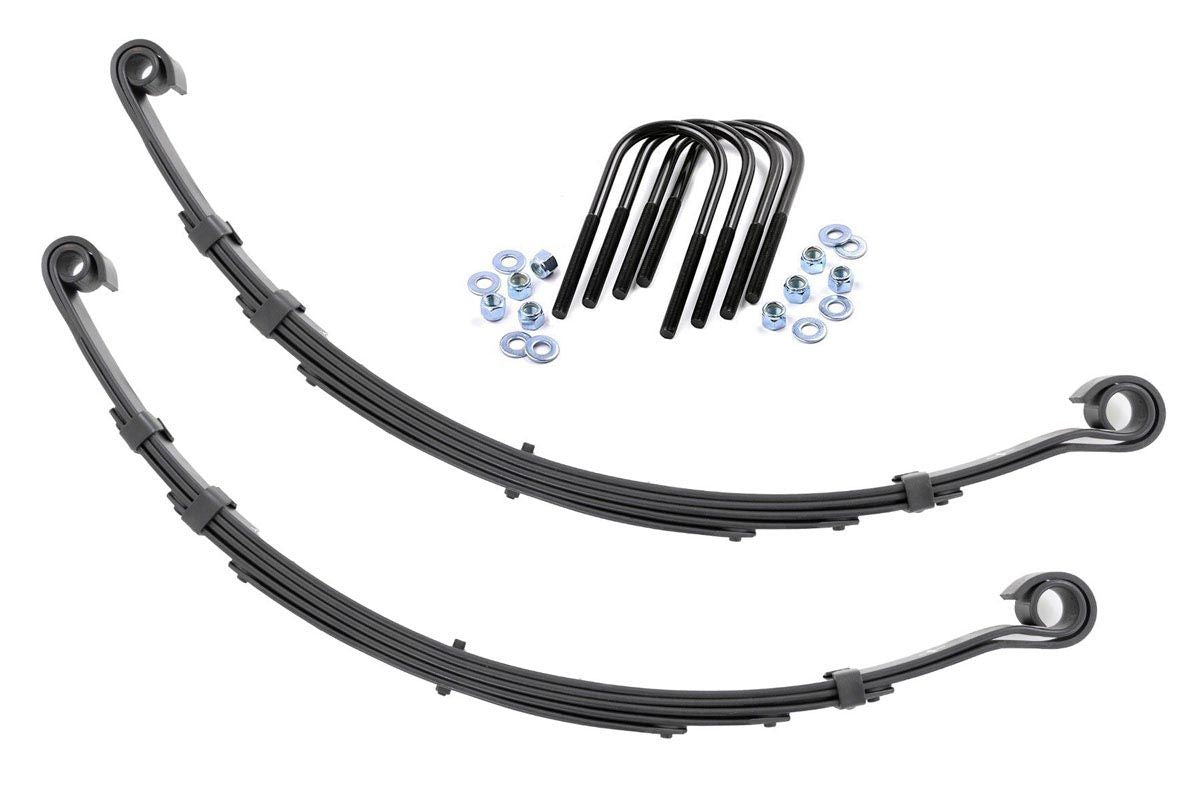 Rough Country - Front Leaf Springs - 4" Lift - Pair - Jeep CJ5/CJ7 7 4WD (1982-1986) - 8019Kit