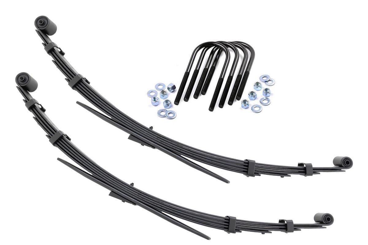 Rough Country - Rear Leaf Springs - 3" Lift - Pair - Jeep Grand Wagoneer/J10 Truck/J20 Truck/Wagoneer 4WD - 8023Kit