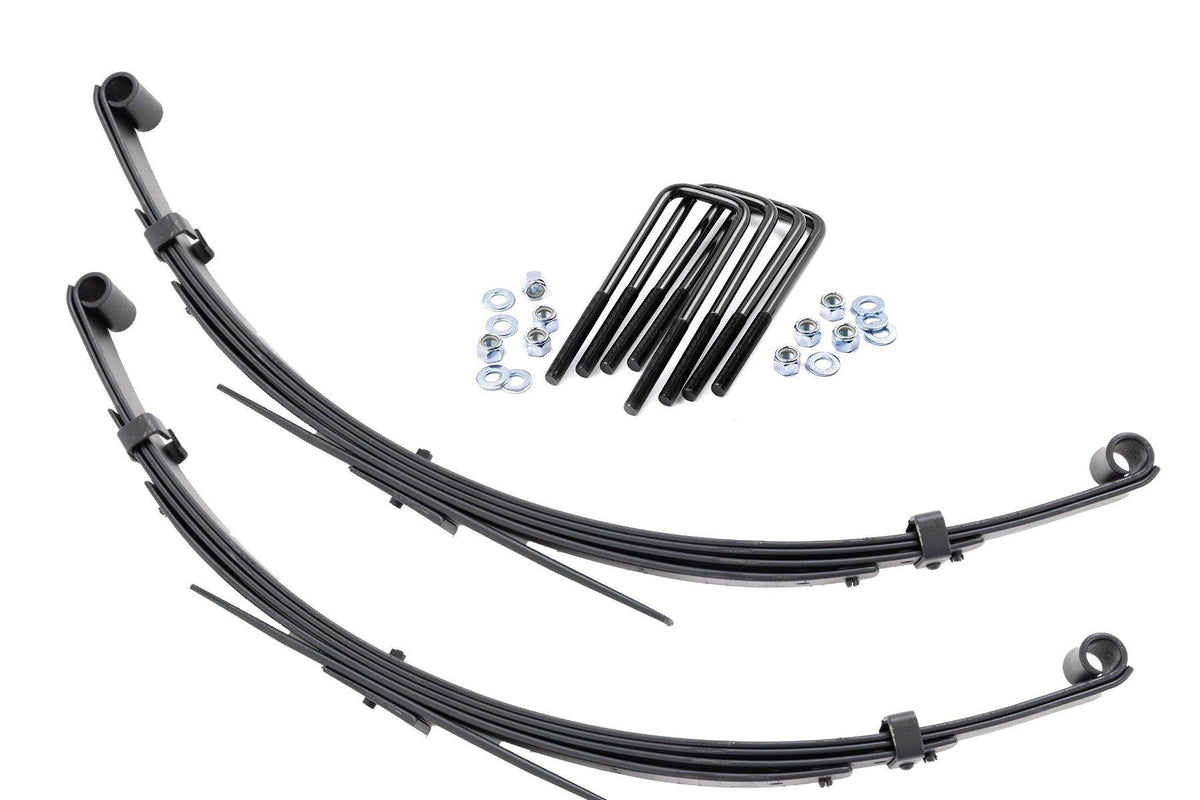 Rough Country - Rear Leaf Springs - 3" Lift - Pair - Toyota Truck 4WD (1979-1985) - 8025Kit