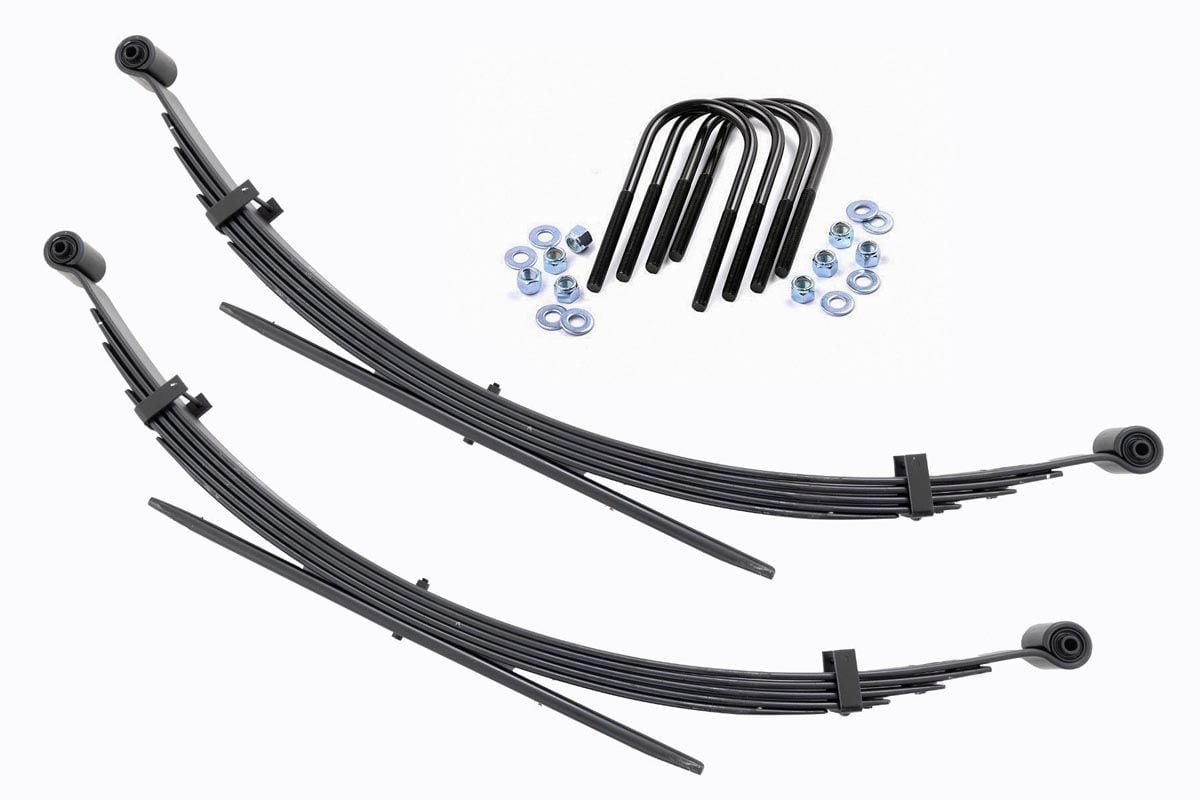 Rough Country - Rear 56 Inch Leaf Springs - 2" Lift - Pair - Chevy/GMC C20/K20 C25/K25 Truck 4WD (77-87) - 8036Kit