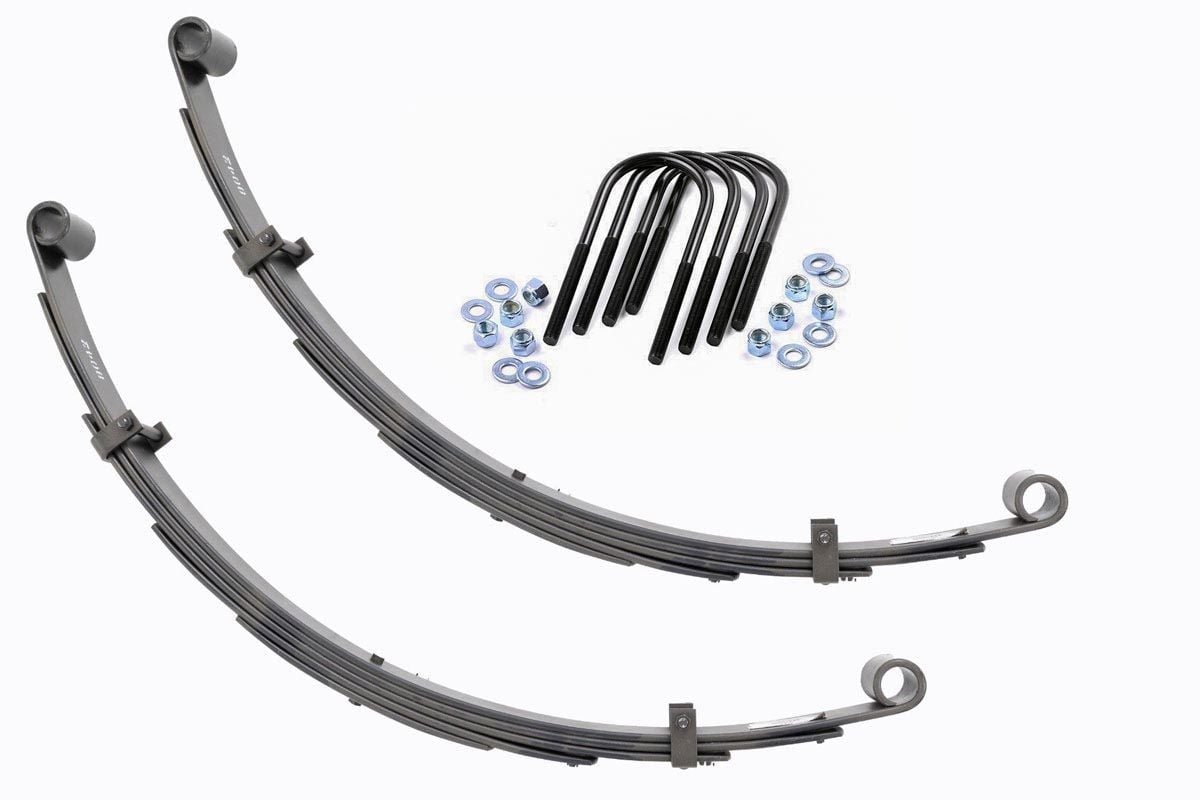 Rough Country - Rear Leaf Springs - 4" Lift - Pair - Toyota Land Cruiser FJ40 4WD (1964-1980) - 8042Kit