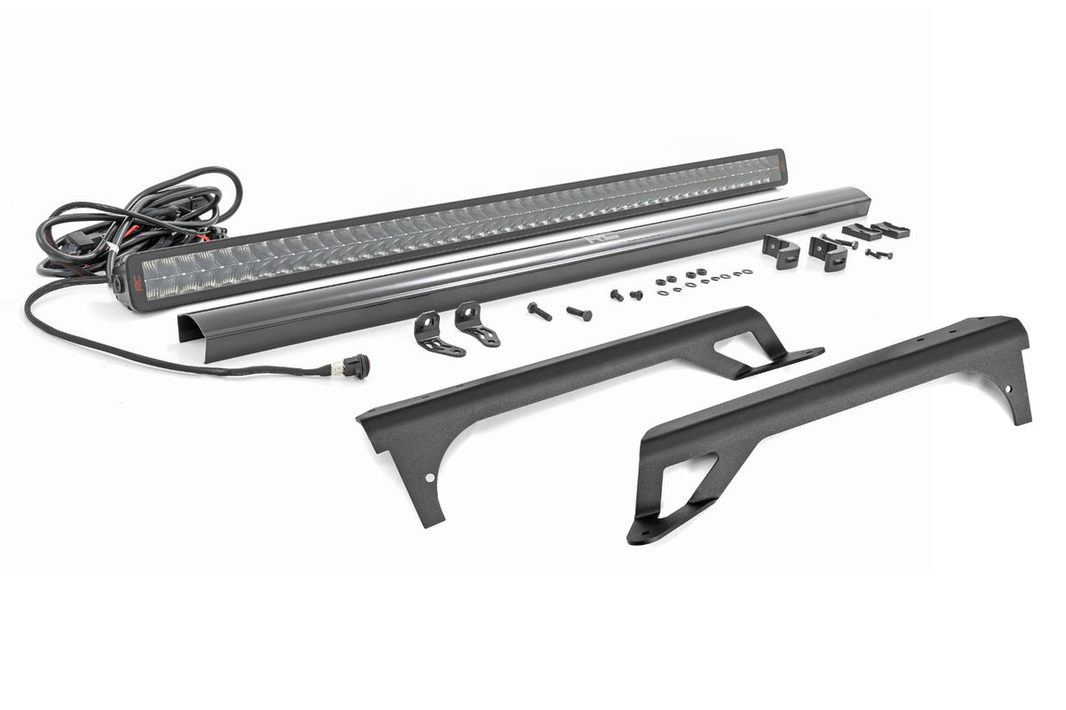 Rough Country - LED Light Kit - Windshield Mount - 50" Spectrum Dual Row - Jeep Wrangler TJ (97-06) - 80503