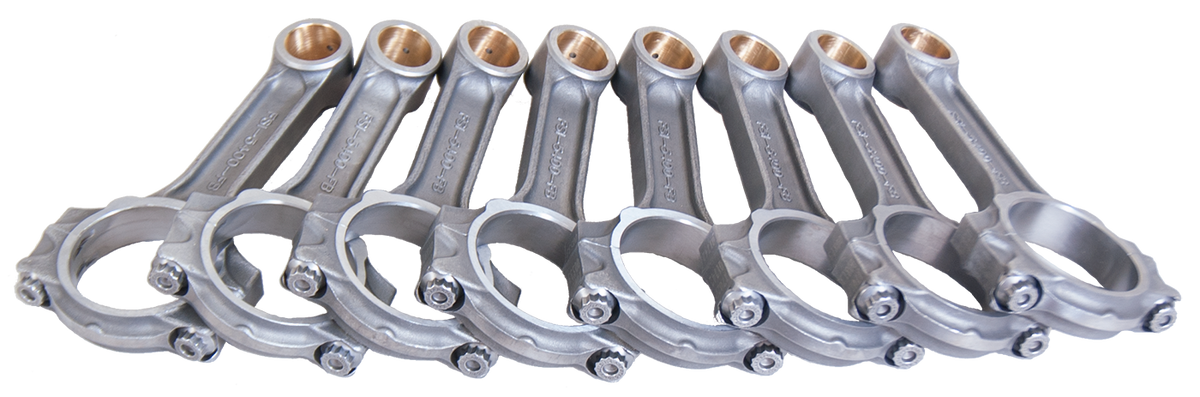 Eagle Ford Small Block 4340 Forged I-Beam Connecting Rod 5.400in w/ ARP 2000 (Set of 8) - FSI5400FB2000 - front view