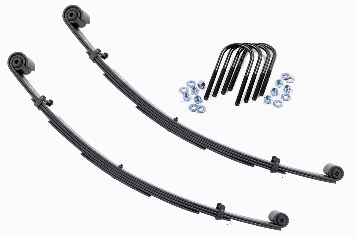 Rough Country - Front Leaf Springs - 2.5" Lift - Pair - Ford Excursion/F-250 Super Duty/F-350 Super Duty 4WD - 8060Kit