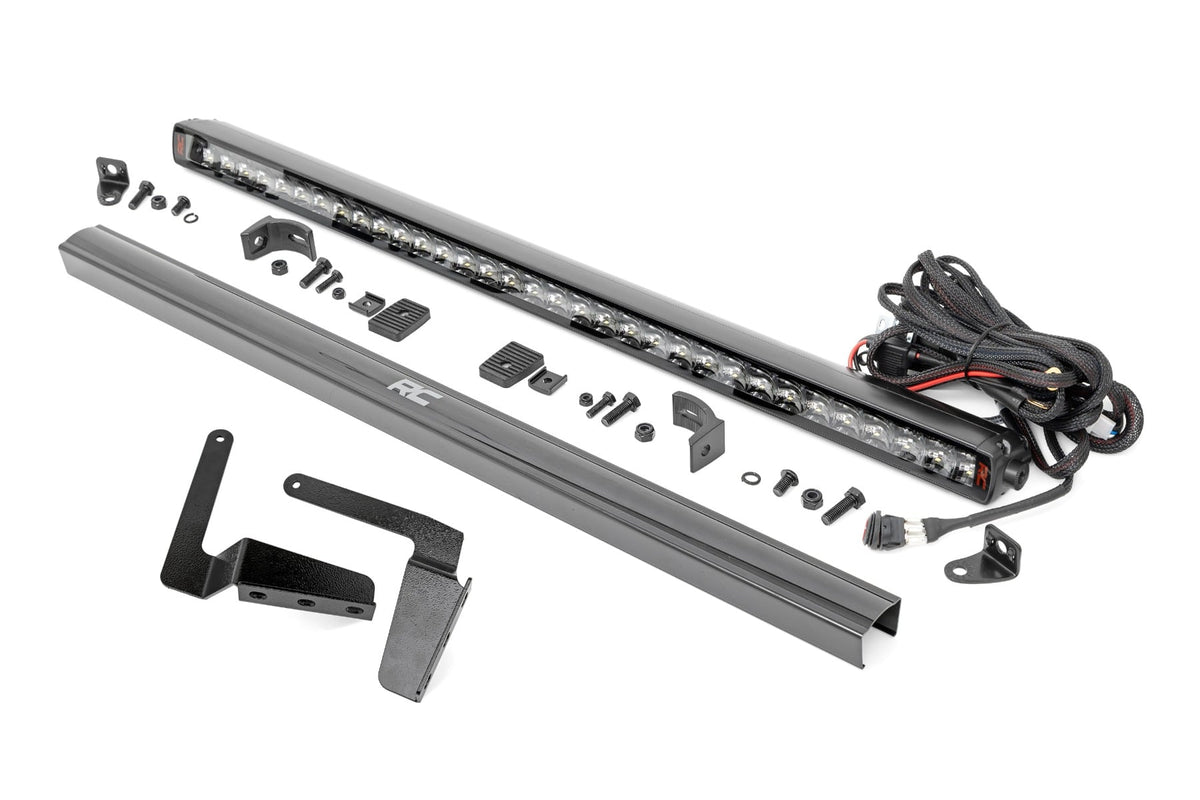 Rough Country - LED Light Kit - Bumper Mount - 30" Spectrum Single Row - Toyota Tundra (14-21) - 80657