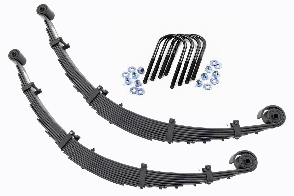 Rough Country - Front Leaf Springs -8" Lift - Pair - Ford F-250/F-350 Super Duty 4WD (99-04) - 8073Kit