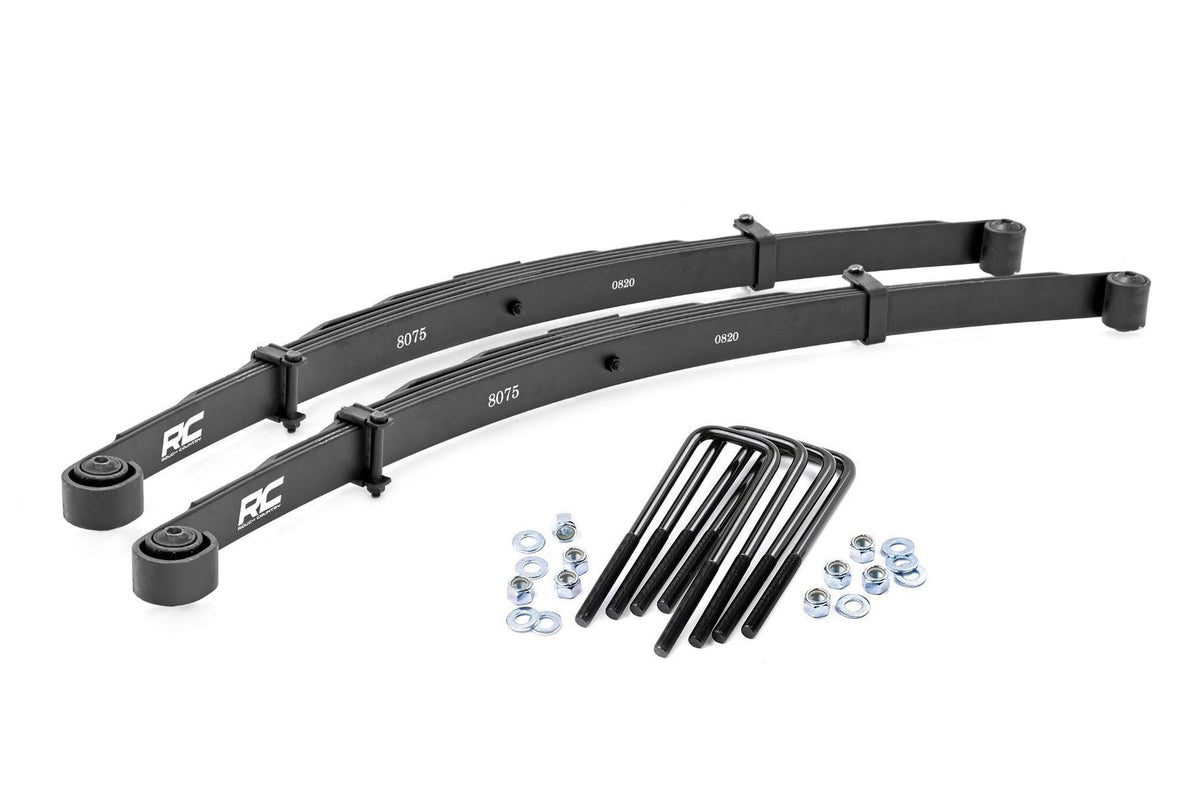Rough Country - Rear Leaf Springs - 3.5" Lift - Pair - Toyota Tacoma 2WD/4WD (2005-2023) - 8075Kit