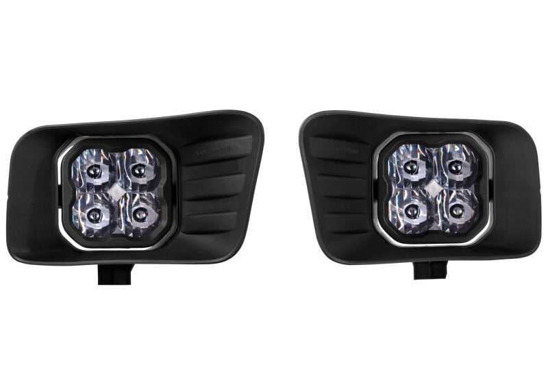 Diode Dynamics SS3 Pro Type Ram Horiz Kit ABL - White SAE Fog - DD7079 for 2009-2010 Dodge Ram 1500 - angle view