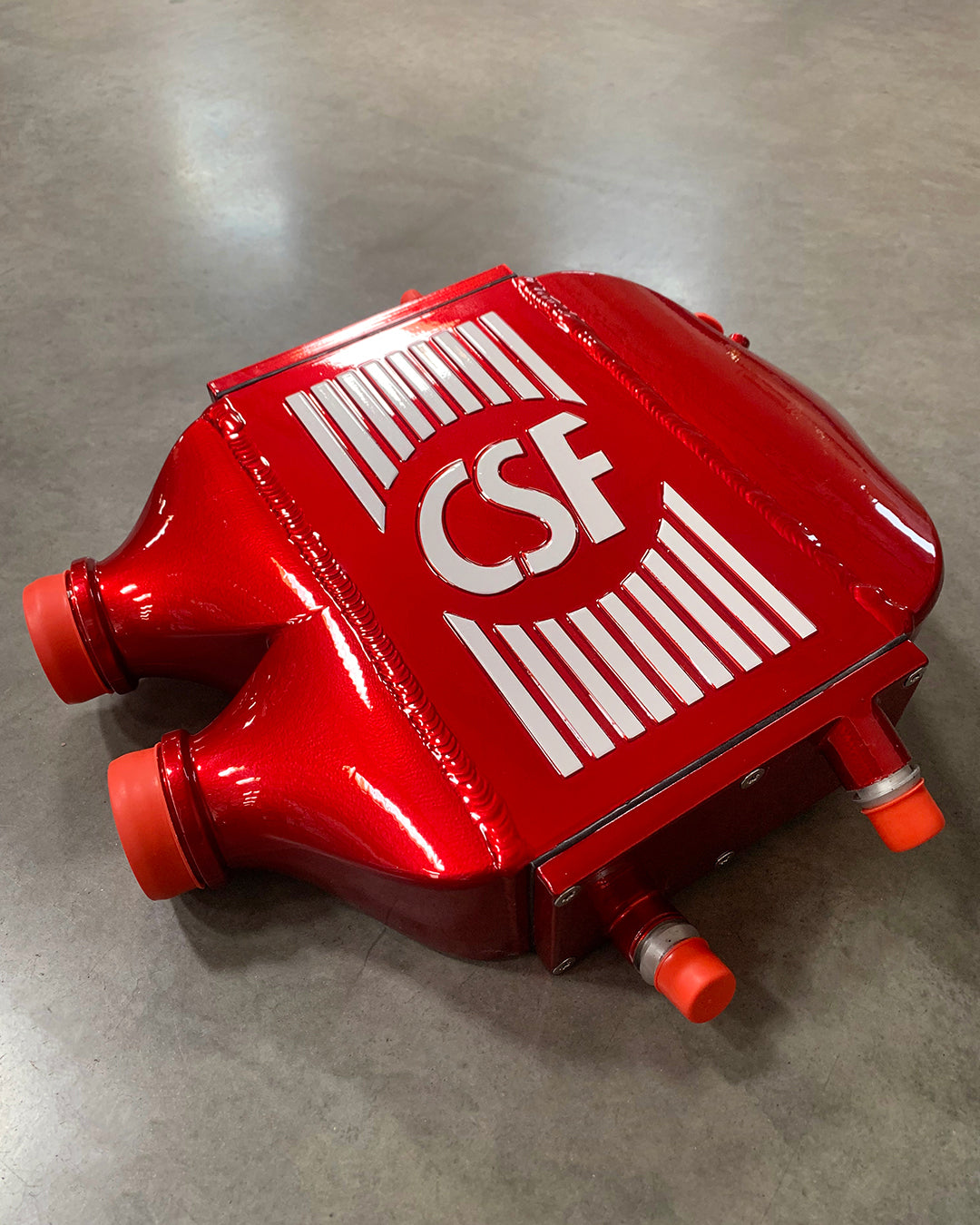CSF 2014+ BMW M3/M4 (F8X) Top Mount Charge-Air-Cooler - Heat Dispersion Thermal Grey - 8082TG