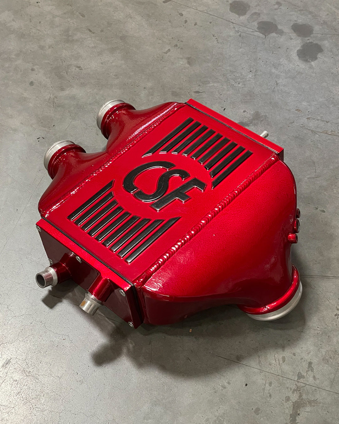 CSF 2014+ BMW M3/M4 (F8X) Top Mount Charge-Air-Cooler - San Marino Blue - 8082SMB