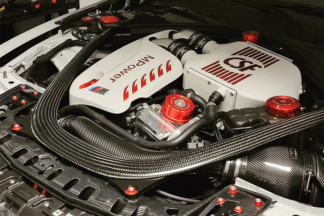 CSF 2014+ BMW M3/M4 (F8X) Top Mount Charge-Air-Cooler - Heat Dispersion Thermal Grey - 8082TG