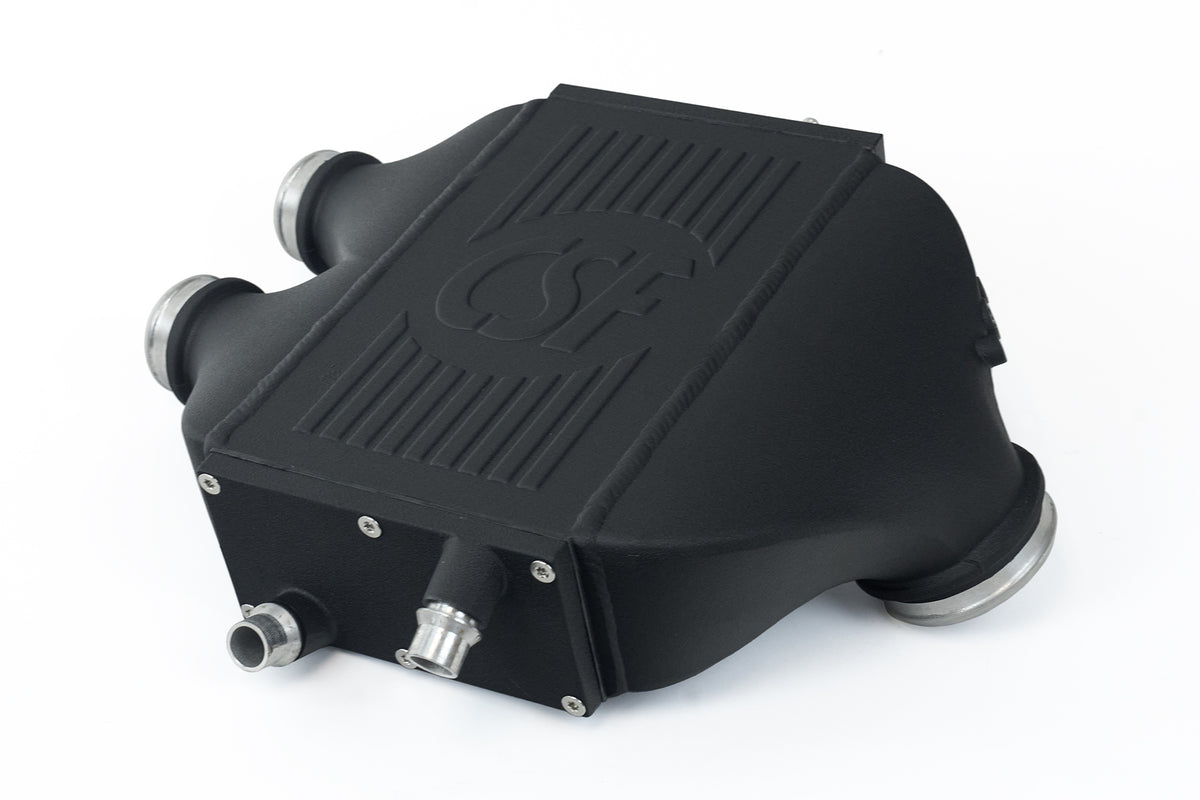 CSF 2014+ BMW M3/M4 (F8X) Top Mount Charge-Air-Cooler - Crinkle Black - 8082