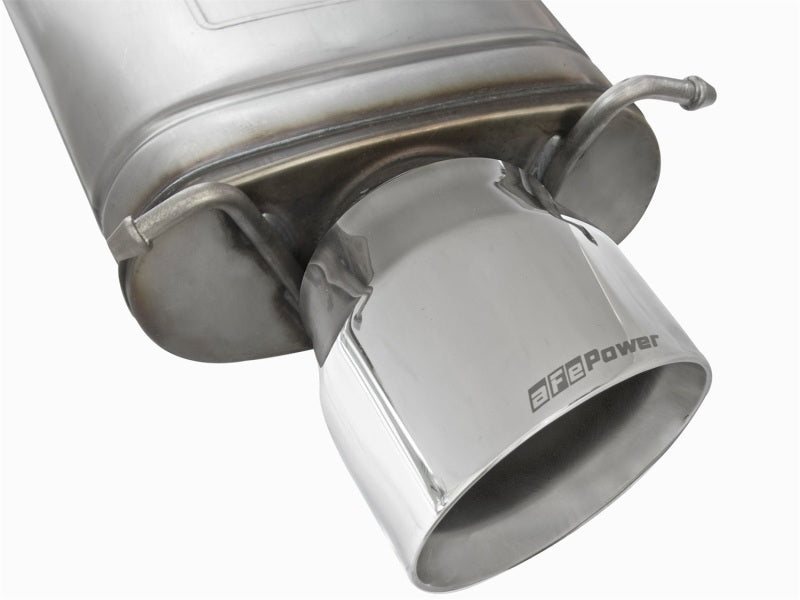 aFe Mach Force-Xp 3in CB Stainless Steel Dual Exhaust System w/Polished Tips 09-15 Cadillac CTS-V - 49-34063-P