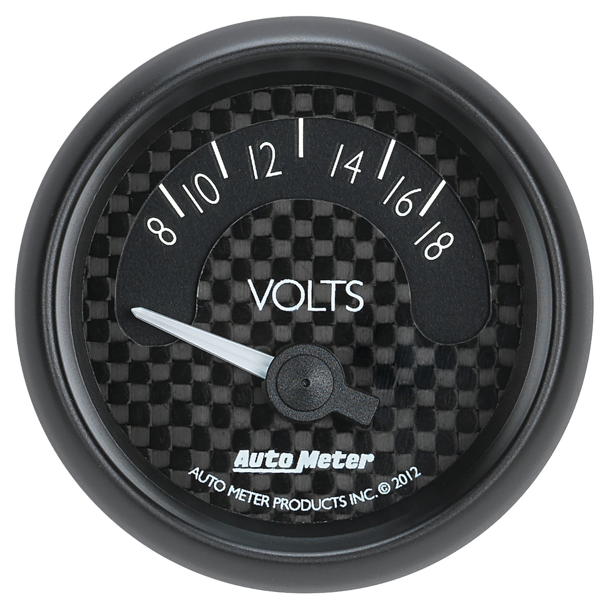 Autometer GT Series 52mm Short Sweep Electronic 8-18 Volts Voltmeter - 8092