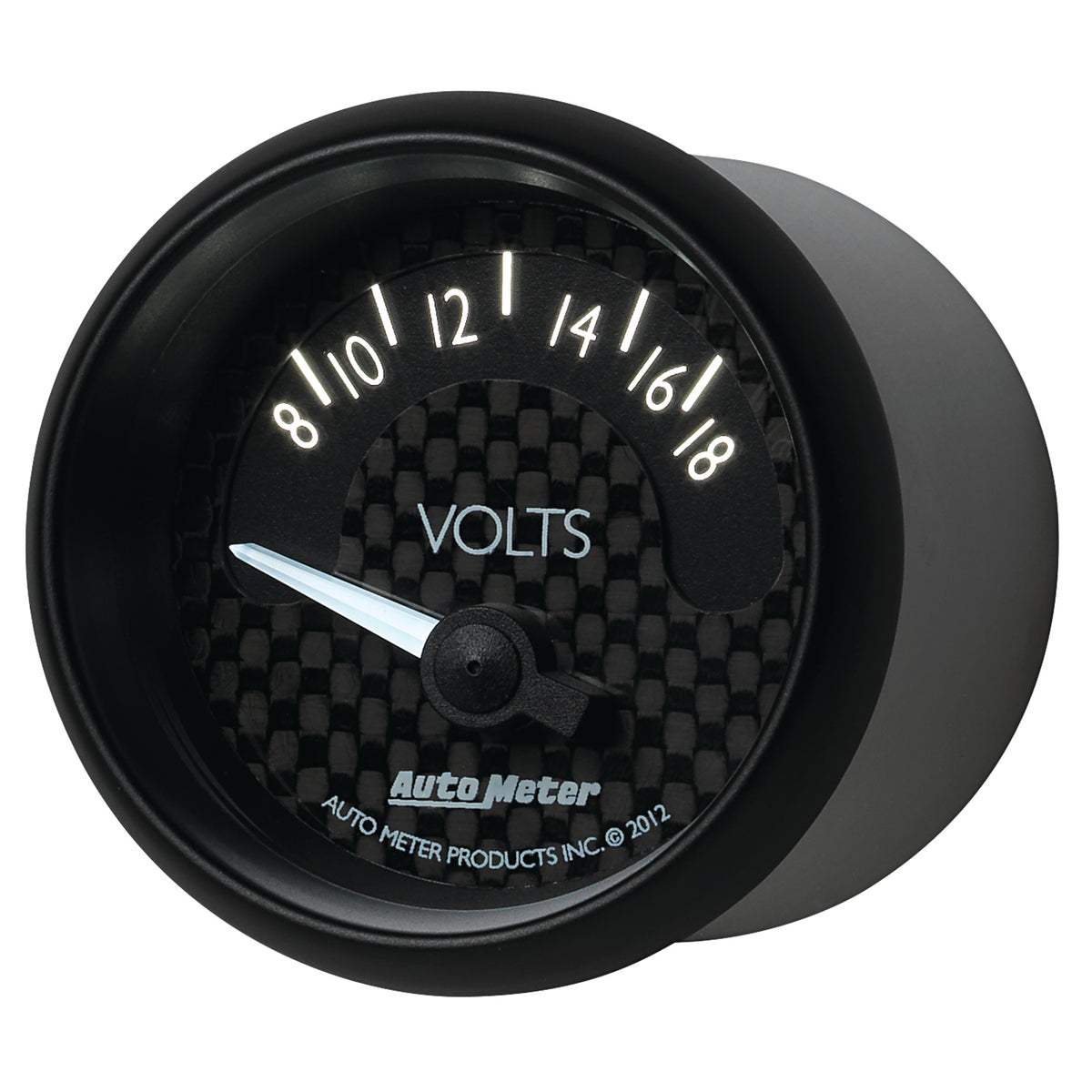 Autometer GT Series 52mm Short Sweep Electronic 8-18 Volts Voltmeter - 8092