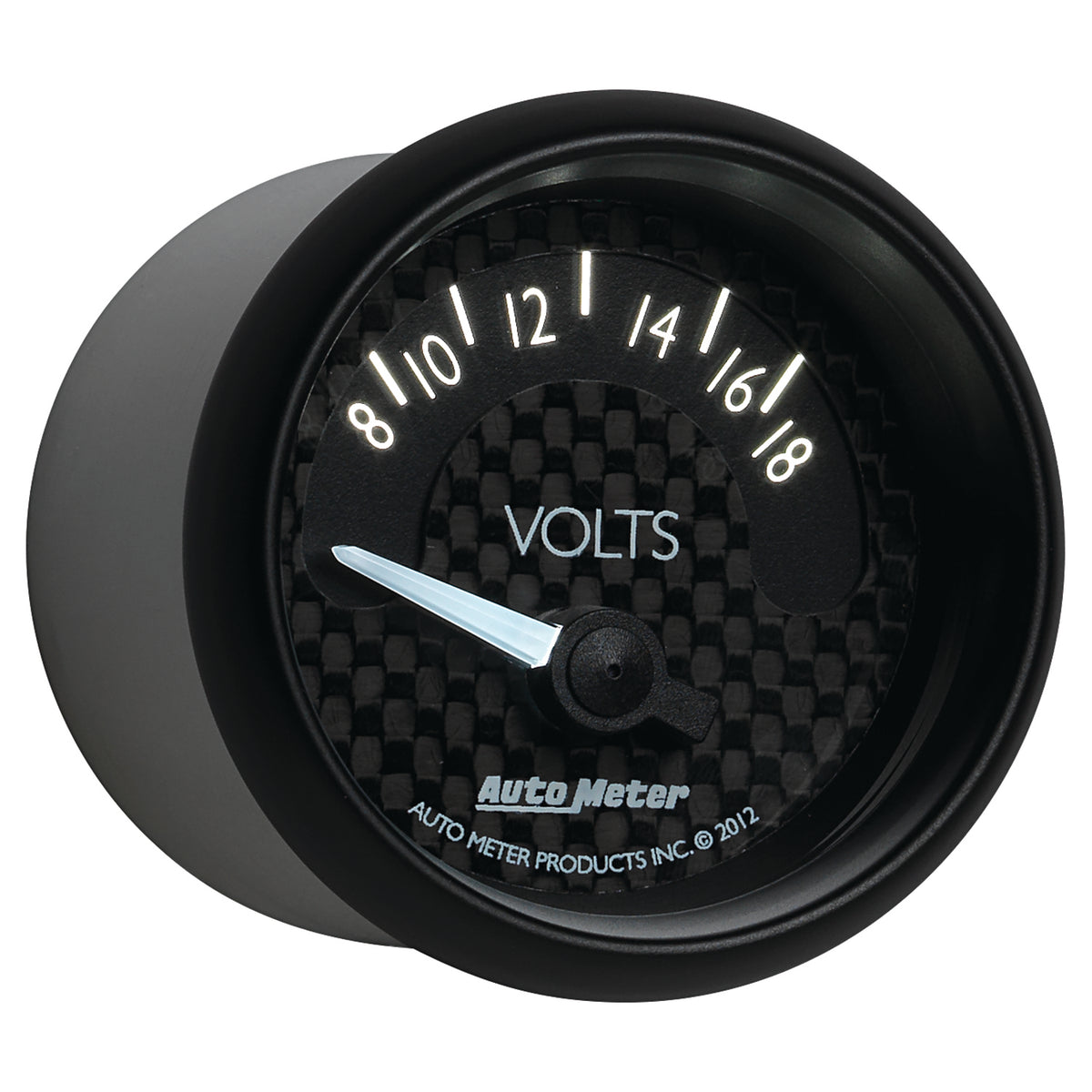 Autometer GT Series 52mm Short Sweep Electronic 8-18 Volts Voltmeter - 8092