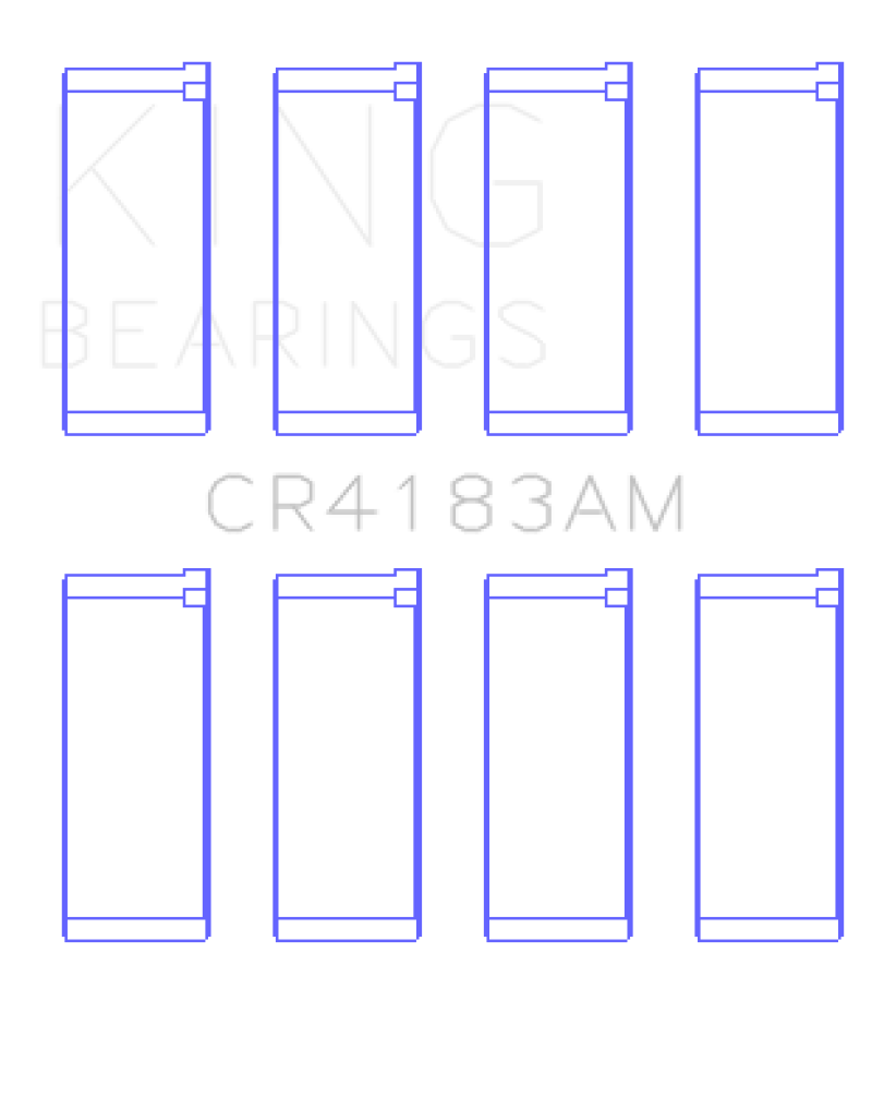 King Chrysler/Mitsubishi 122ci 2.0L (Size 0.25) Rod Bearing Set - CR4183AM0.25