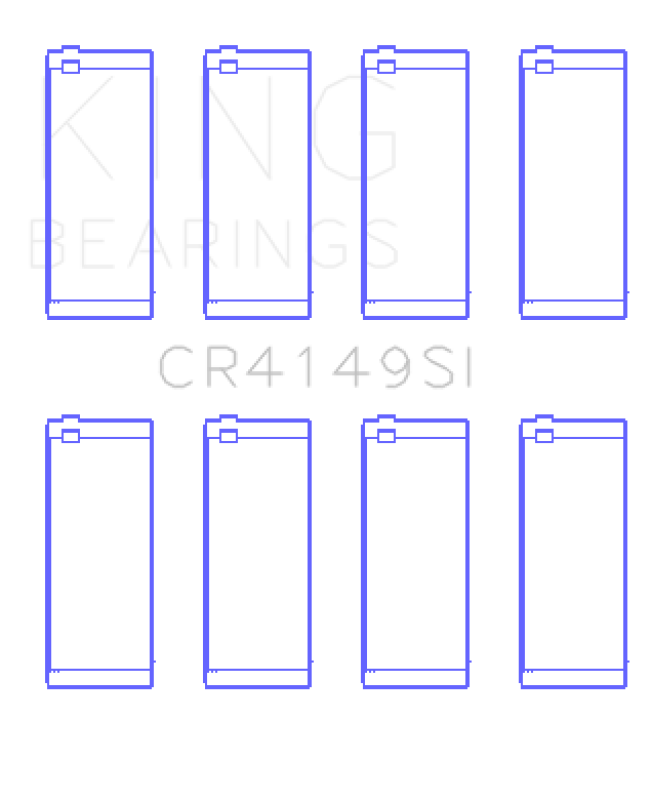 King Engine Bearings G.M.C. Saturn (Size +0.50mm) Connecting Rod Bearing Set - CR4149SI0.5