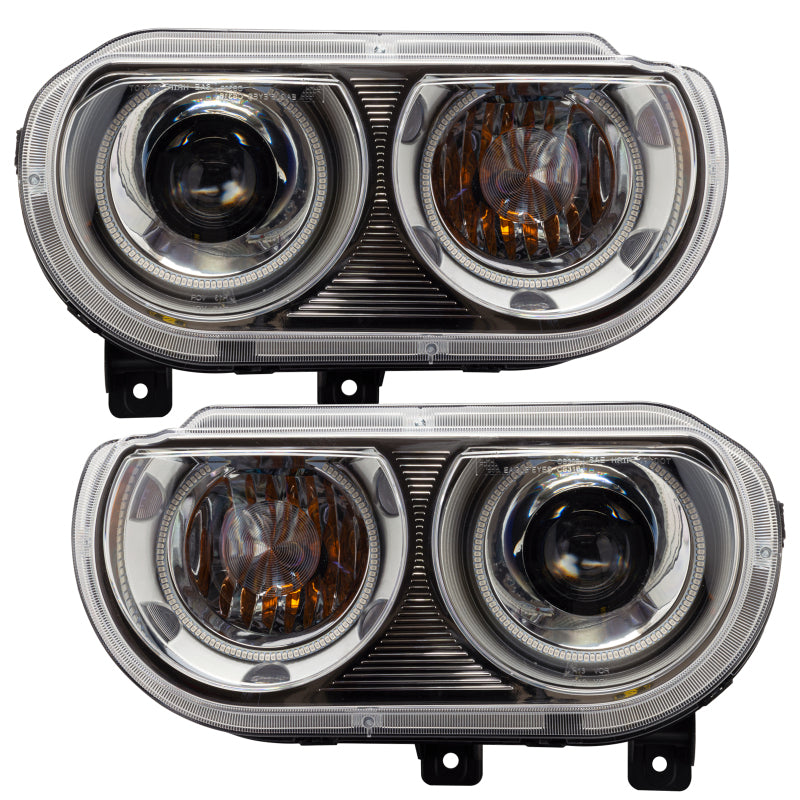 Oracle 08-14 Dodge Challenger SMD HL (HID Style) - ColorSHIFT SEE WARRANTY - 7132-330