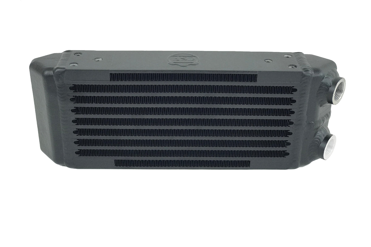 CSF Universal Dual-Pass Oil Cooler - M22 x 1.5 - 13in L x 4.75in H x 2.16in W - 8119