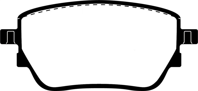 EBC 2019+ Mercedes-Benz A220 Sedan (V177) 2.0L Turbo Yellowstuff Rear Brake Pads - DP42389R