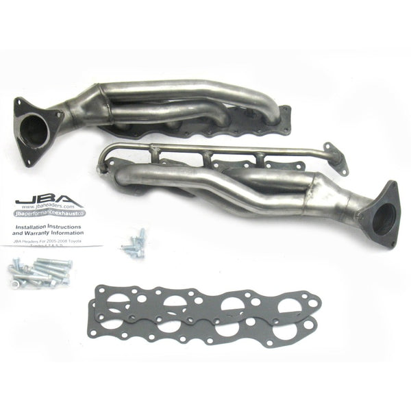 JBA 07-20 Toyota 5.7L V8 1-5/8in Primary Raw 409SS Cat4Ward Header - 2012S for 2007-2021 Toyota Sequoia - front view
