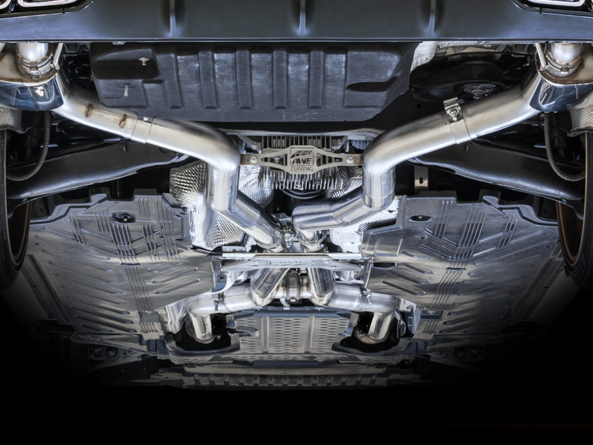 AWE Tuning 2019+ Mercedes-Benz C63 AMG Sedan (W205) SwitchPath Cat-Back Exhaust - No Tips - 3025-11004