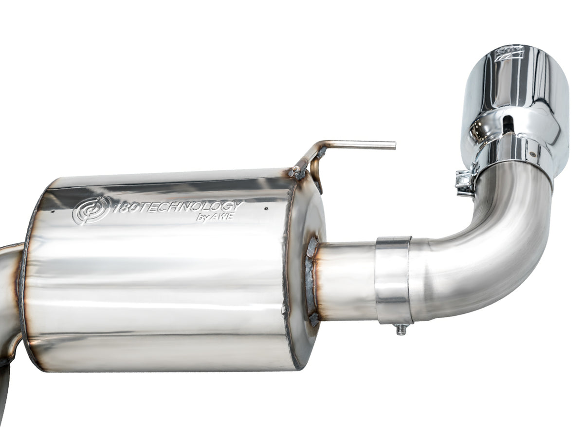 AWE 19-23 BMW 330i / 21-23 BMW 430i Base G2X Touring Axle Back Exhaust - Chrome Silver - 3015-32429