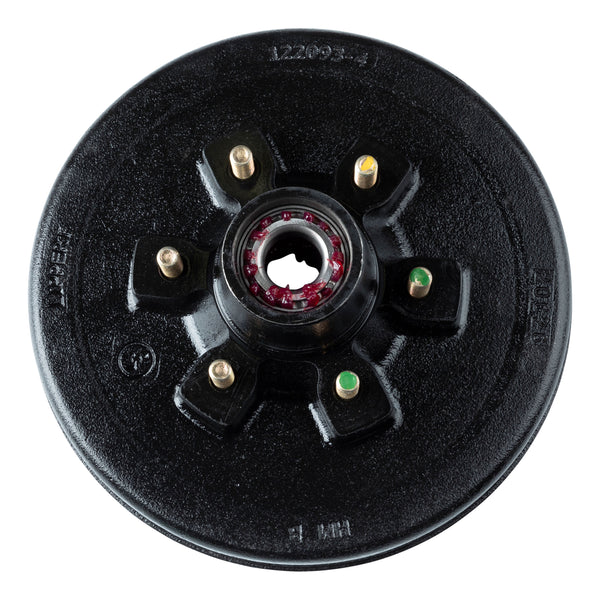 CURT 814202 12" RV Brake Drum Hub Assembly for 6,000-lb. Axle - 6 on 5.5", 1/2" Stud (Fully Assembled)